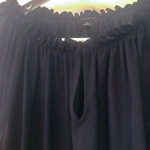 Ann Taylor XL long sleeved sheer blouse